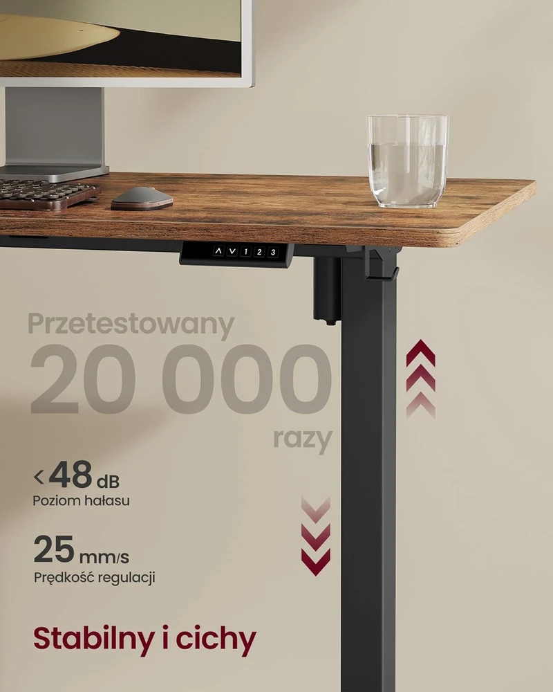 Vasagle Elektrinis reguliuojamo aukščio stalas be stalviršio