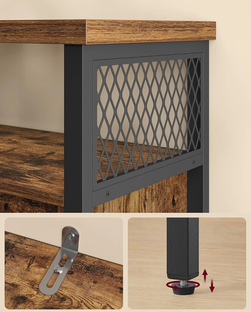 Songmics VASAGLE indauja su 2 stumdomomis durimis, 100 × 33 × 80 cm, LSC092B01