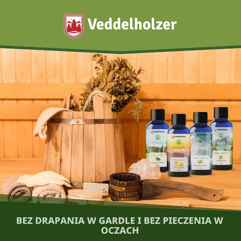 Veddelholzer pirties aromatų rinkinys su natūraliais eteriniais aliejais, 4 × 100 ml