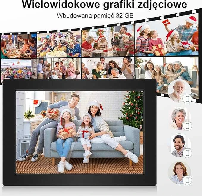 Veidoo Skaitmeninis nuotraukų rėmelis su WiFi ryšiu