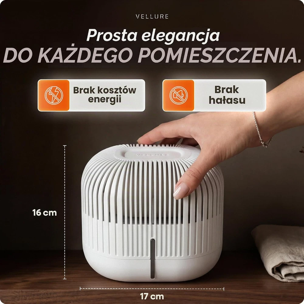 Vellure pasyvus oro sausintuvas be elektros iki 25 m² su 2 papildymais DLE-029-01