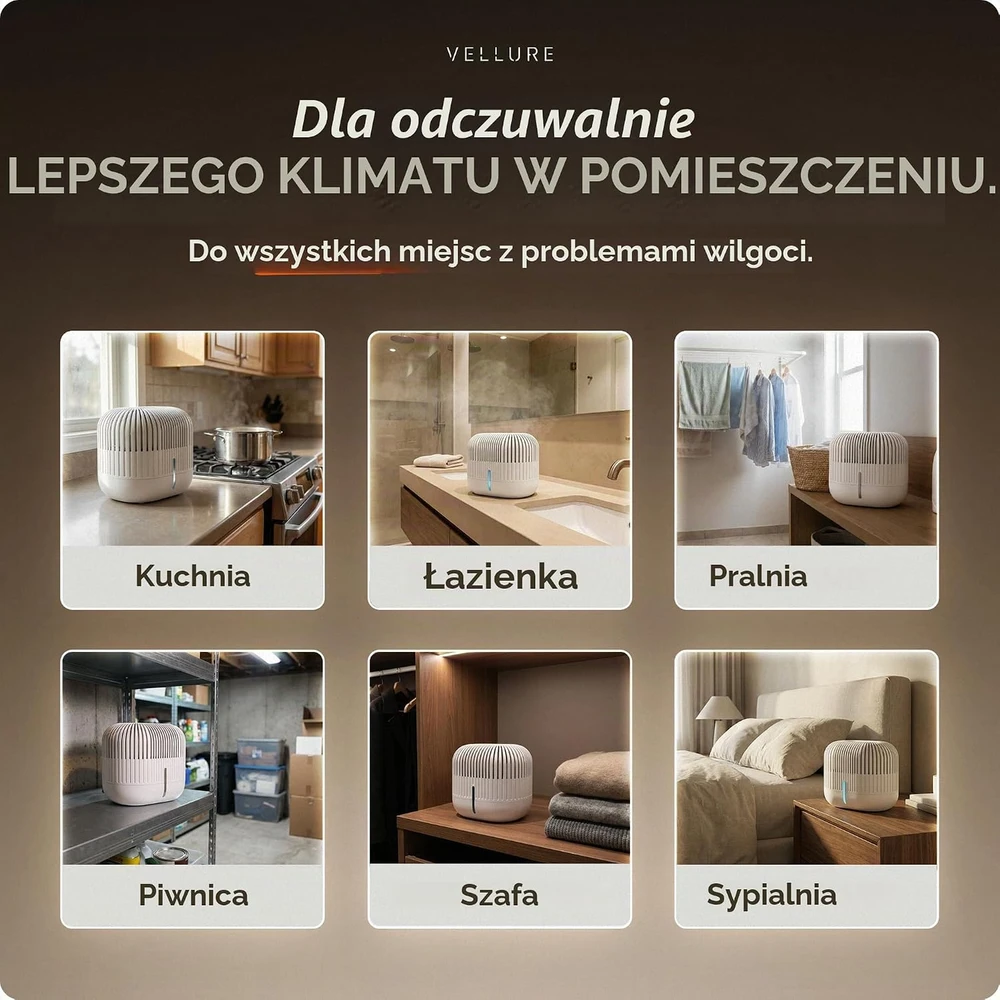 Vellure pasyvus oro sausintuvas be elektros iki 25 m² su 2 papildymais DLE-029-01