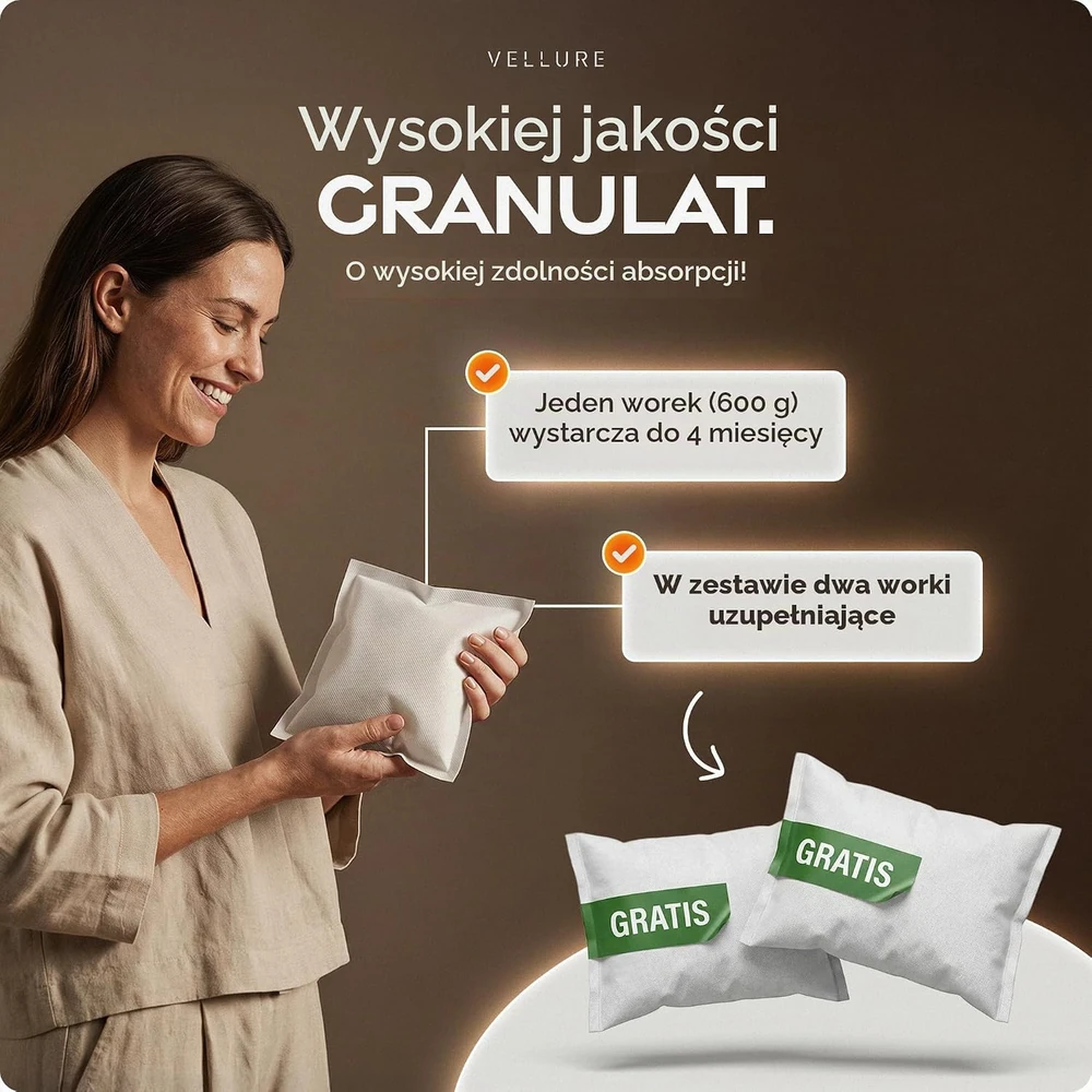 Vellure pasyvus oro sausintuvas be elektros iki 25 m² su 2 papildymais DLE-029-01