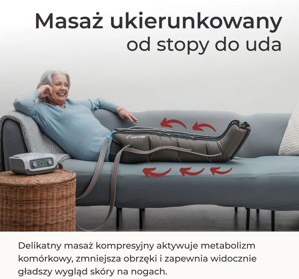 Venen Engel kojų kompresinis masažuoklis su 4 oro kameromis VE-001