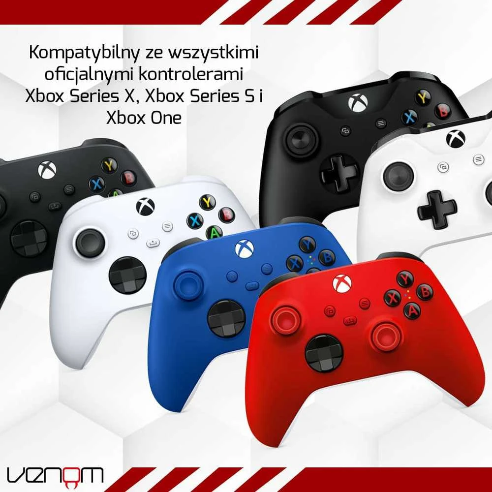 VENOM Doko stotelė do padów XBOX One/XBOX Series balta + 2x akumulator