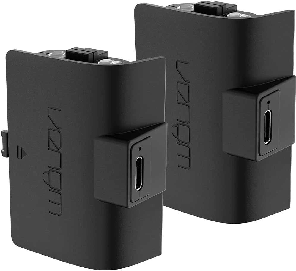VENOM baterijos XBOX serijos / XBOX One valdikliams (2x1100mAh) + 3 metrų laidas