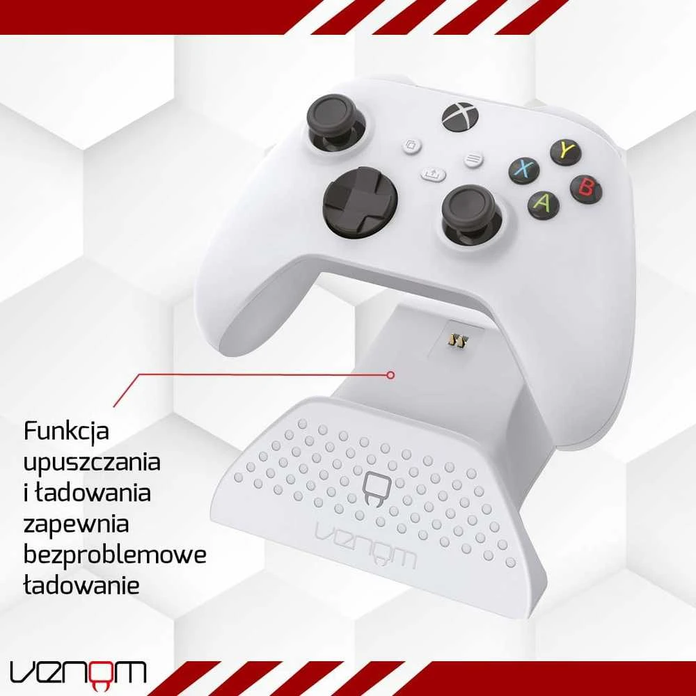 VENOM Doko stotelė XBOX Series / XBOX One balta padai + baterija