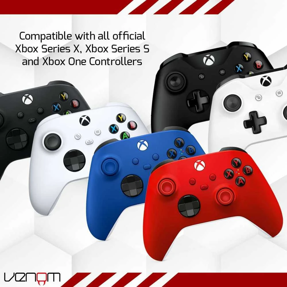 Venom įkrovimo stotelė su įkraunamu akumuliatorių bloku, juoda, skirta XBOX Series X/S
