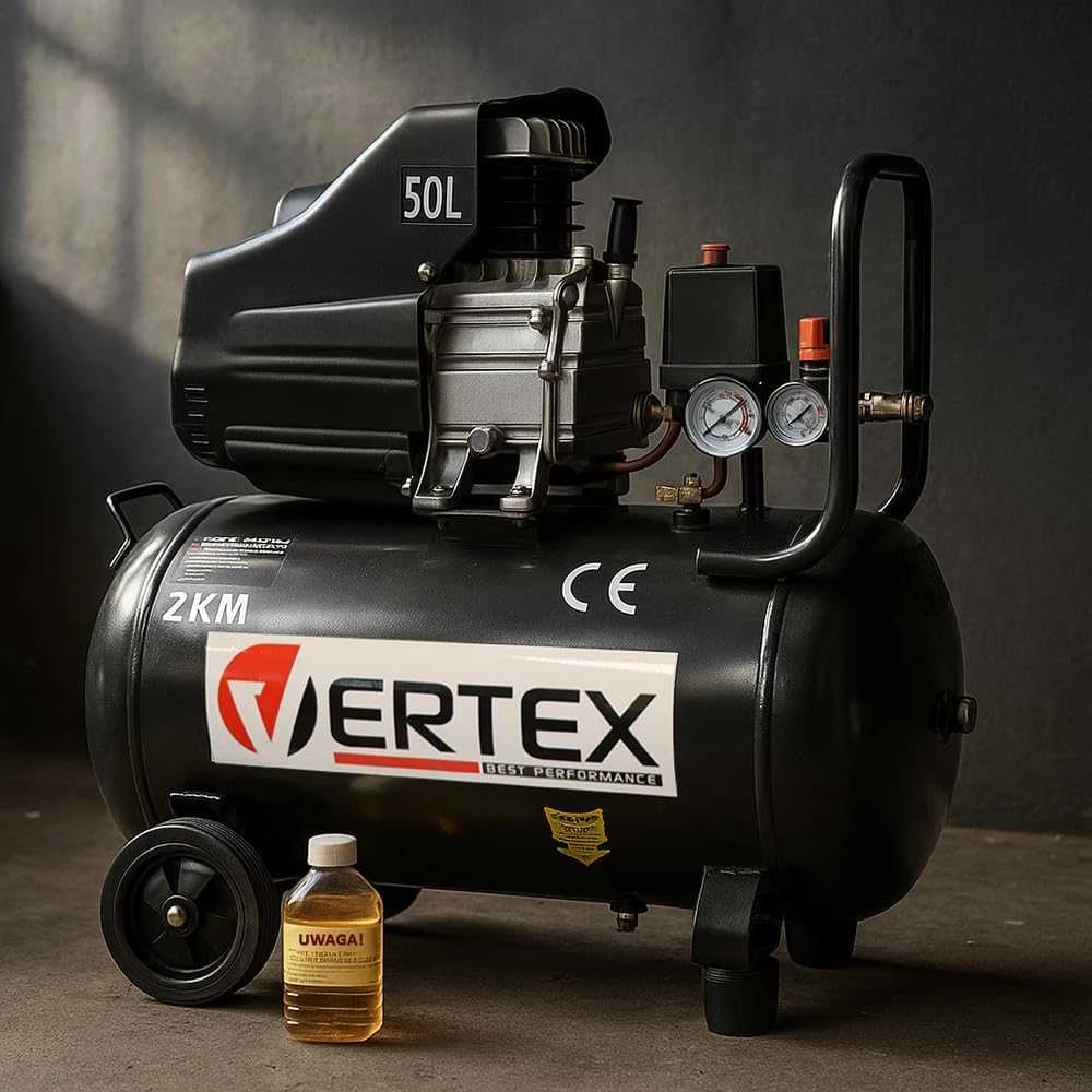 Vertex Best Performance oro kompresorius 50 l, 206 l/min, 8 bar, 1,5 kW, su ratais, VHC50