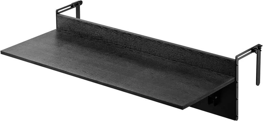 VEVOR kabinamas balkono stalas, sulankstomas, juodos spalvos, 80 × 24 × 45 cm, DL-BC03