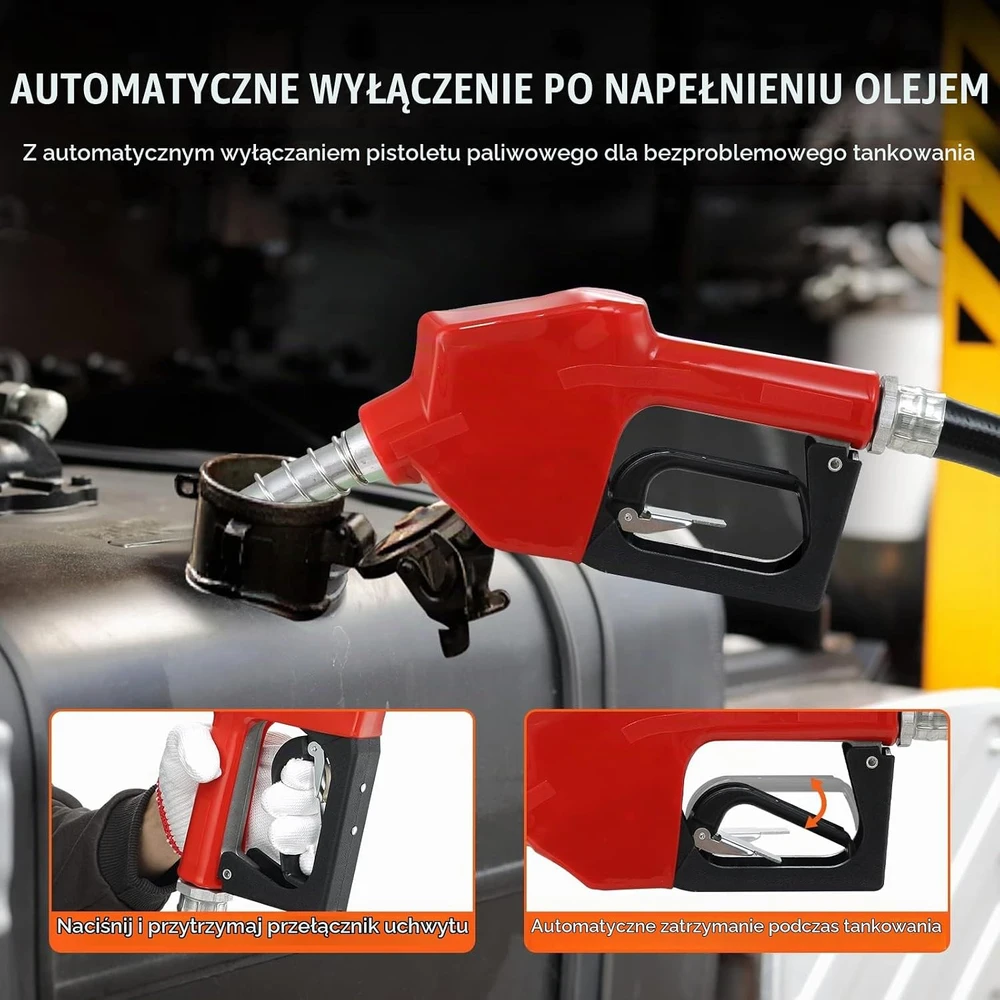 VEVOR nešiojamas dyzelino perpylimo siurblys 12 V, 37,8 l/min, DCFD40A