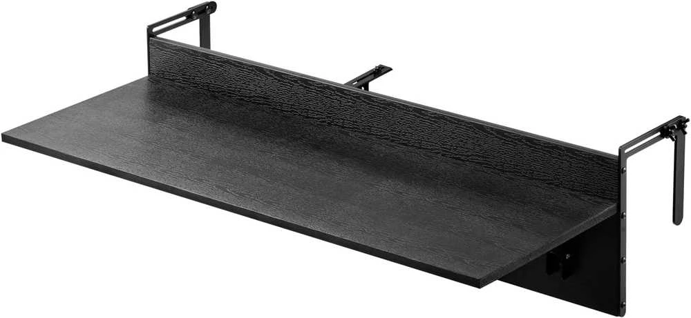 VEVOR pakabinamas balkono stalas, sulankstomas, 122 × 30 cm, nerūdijančio plieno konstrukcija, DL-BC04
