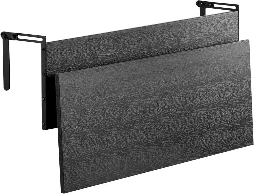 VEVOR pakabinamas balkono stalas, sulankstomas, 122 × 30 cm, nerūdijančio plieno konstrukcija, DL-BC04