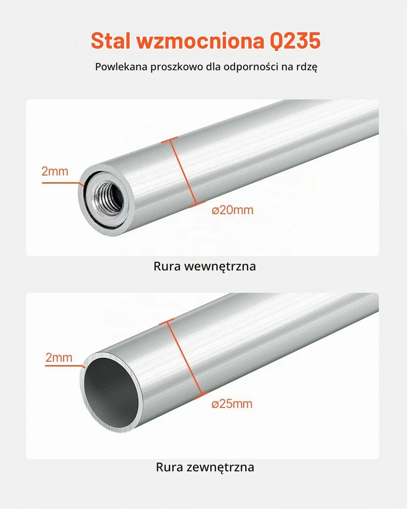 VEVOR sieninis reguliuojamas padangų laikiklis R14–R50, 79–142 cm, 181 kg, TC0519