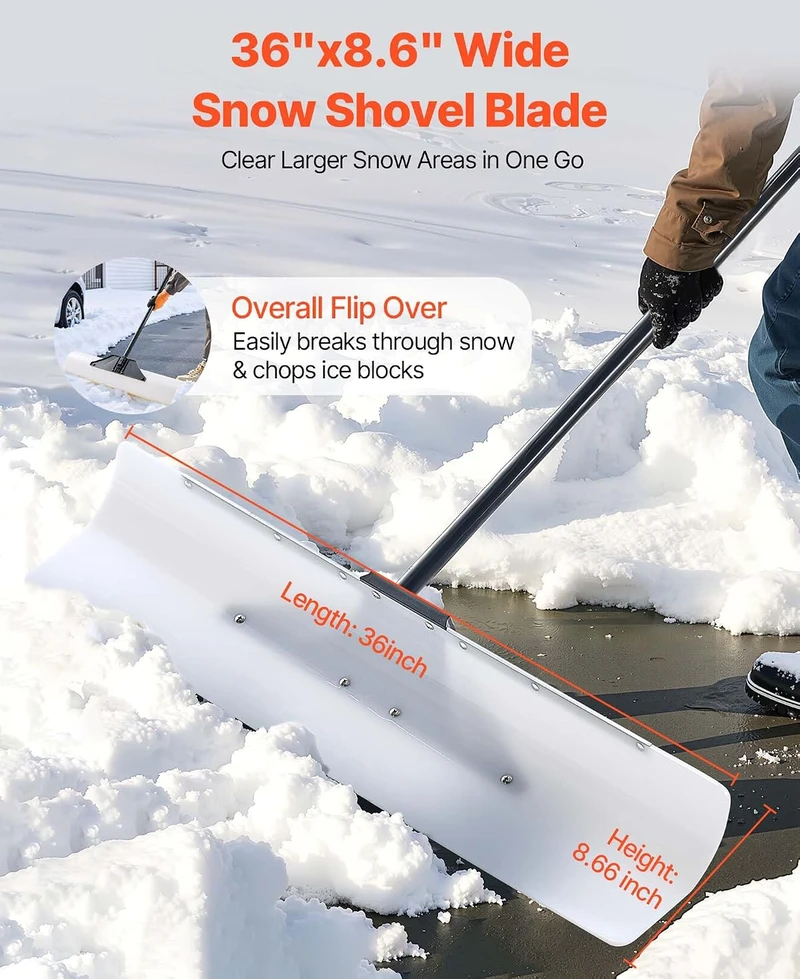 VEVOR Plastikinis sniego stūmiklis 91 cm