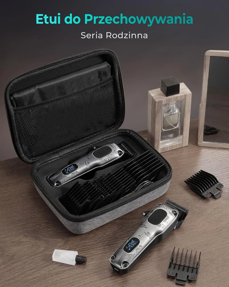VGRPRO plaukų kirpimo mašinėlė V-007, belaidė, 7000 aps./min., USB-C