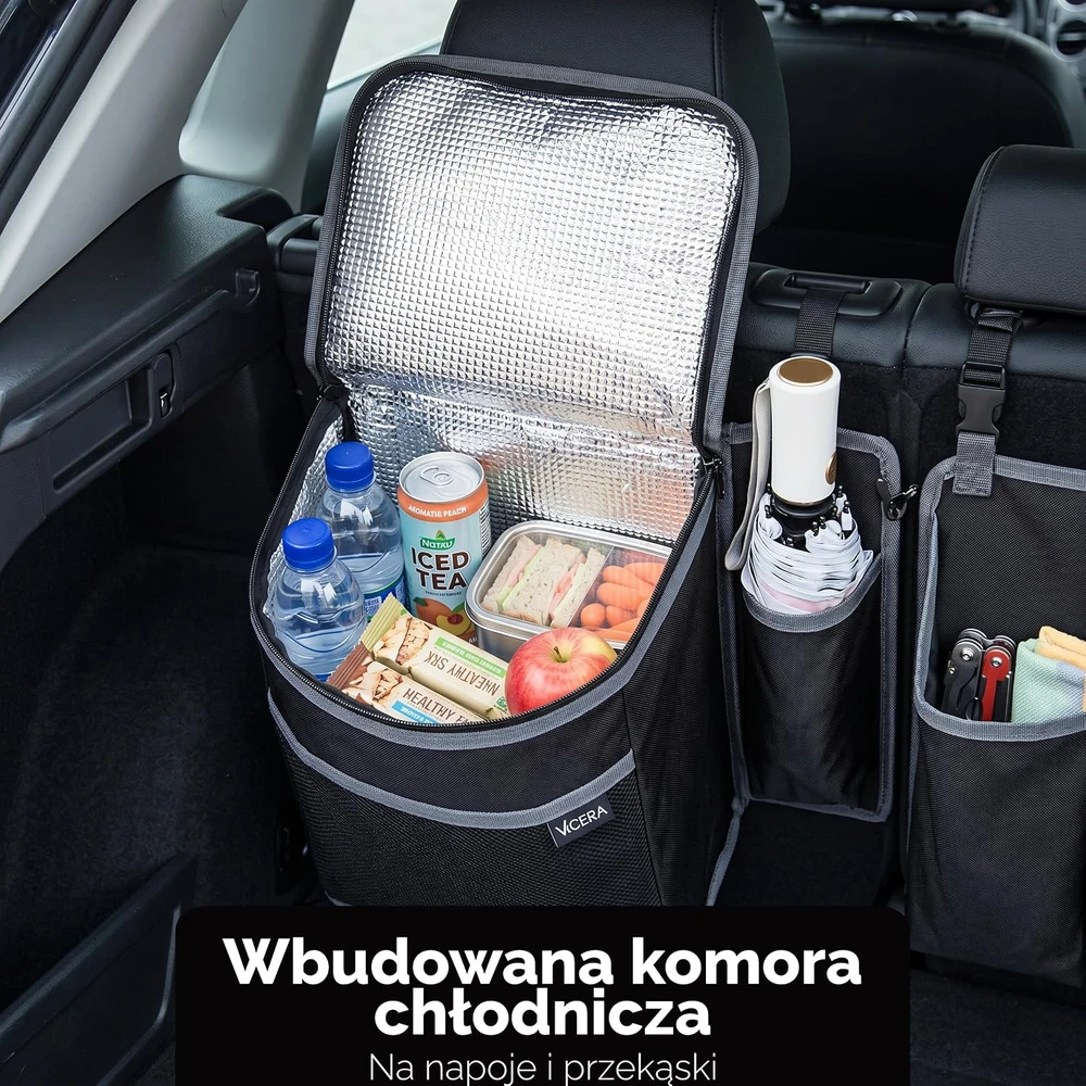Vicera automobilio bagažinės organizatorius su šaltkrepšiu ir 3 skyriais, KoXL