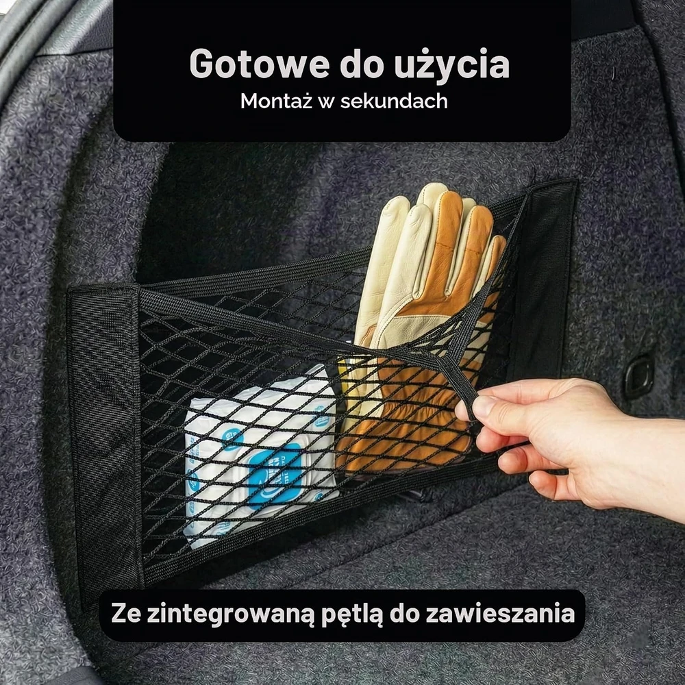 Vicera automobilio bagažinės tinklelis su lipukais 40 × 25 cm, 2 vnt., NPKT