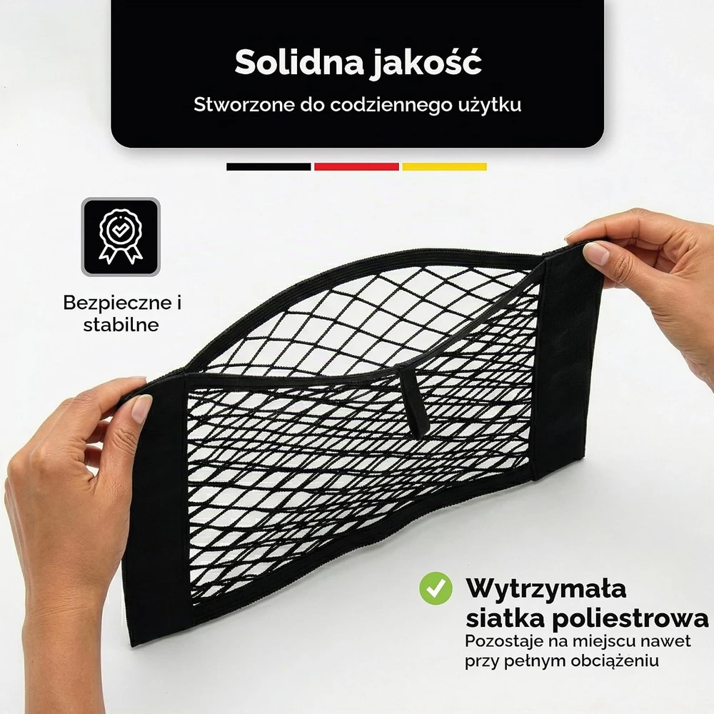 Vicera automobilio bagažinės tinklelis su lipukais 40 × 25 cm, 2 vnt., NPKT