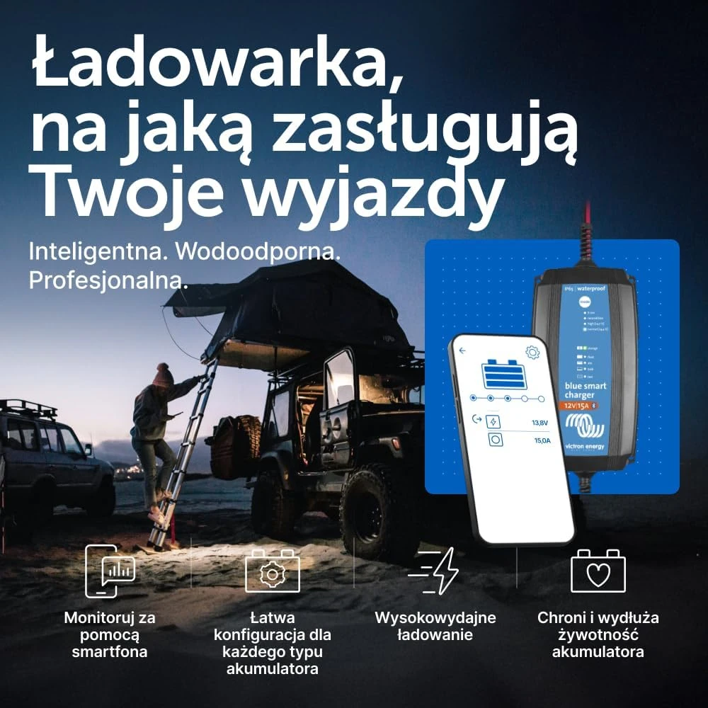 Victron Energy akumuliatorių įkroviklis Mėlyna Smart IP65 12 V 15 A Bluetooth BPC121531064R