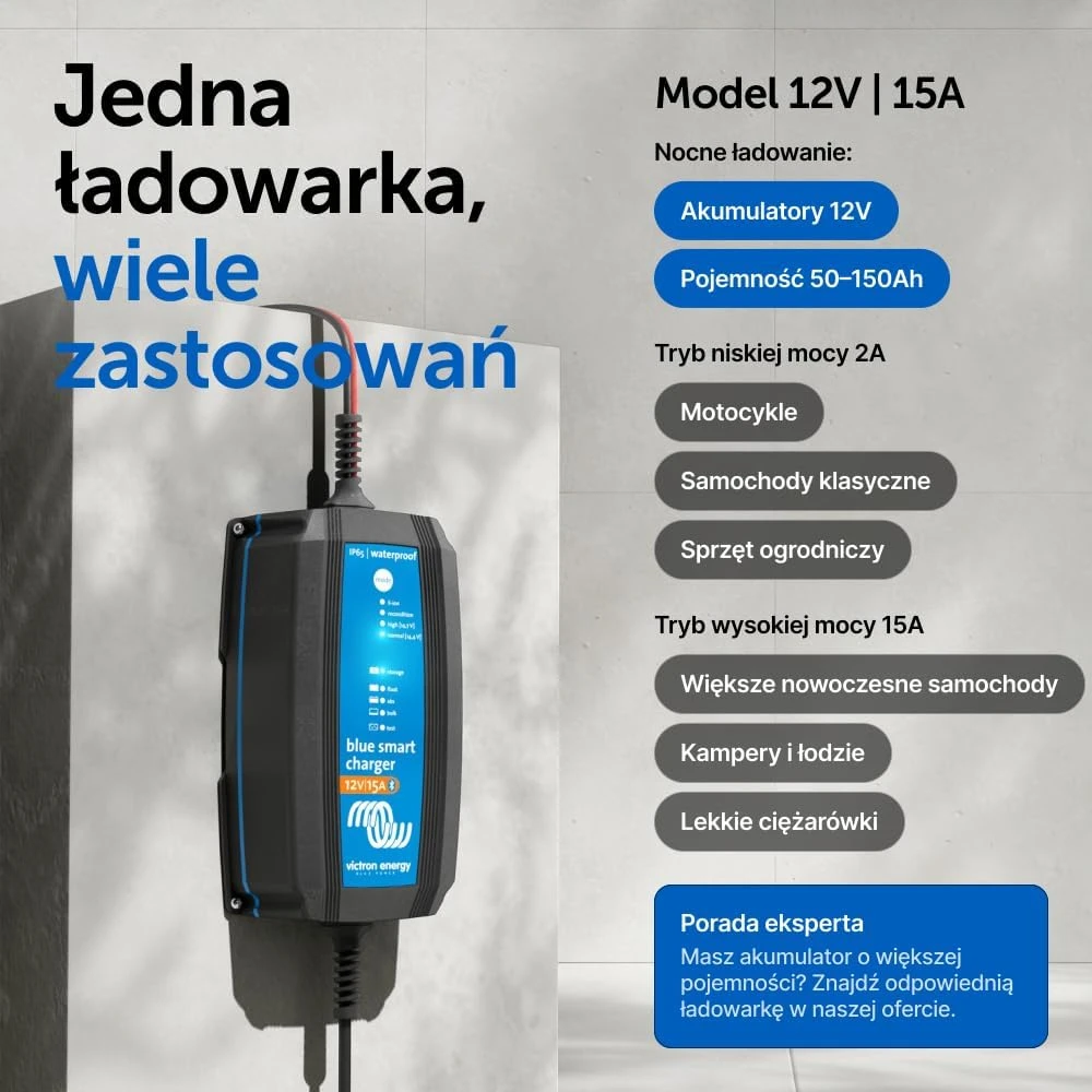 Victron Energy akumuliatorių įkroviklis Mėlyna Smart IP65 12 V 15 A Bluetooth BPC121531064R