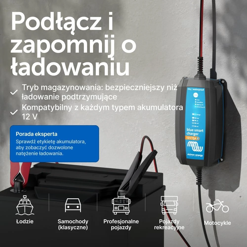 Victron Energy akumuliatorių įkroviklis Mėlyna Smart IP65 12 V 15 A Bluetooth BPC121531064R