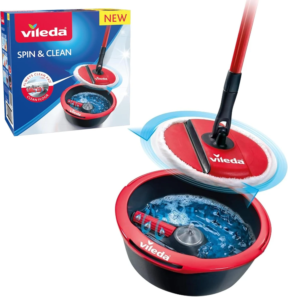 Grindų valymo rinkinys VILEDA Spin & Clean