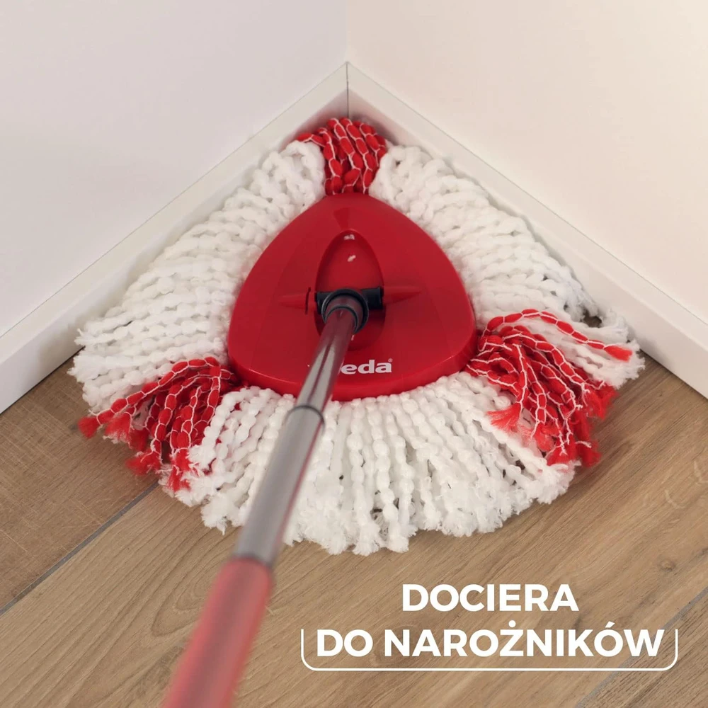 Vileda grindų valymo rinkinys su besisukančiu mopu ir mikropluošto šluoste Turbo 2in1