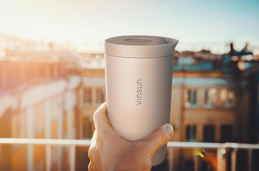 VINSUN termopuodelis iš nerūdijančiojo plieno 350 ml, sandarus, VS_VM_BA