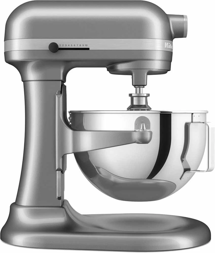 Virtuvinis kombainas KitchenAid Heavy Duty planetarinis maišytuvas su pakeliama 5,2 l metaline misa, sidabro spalvos