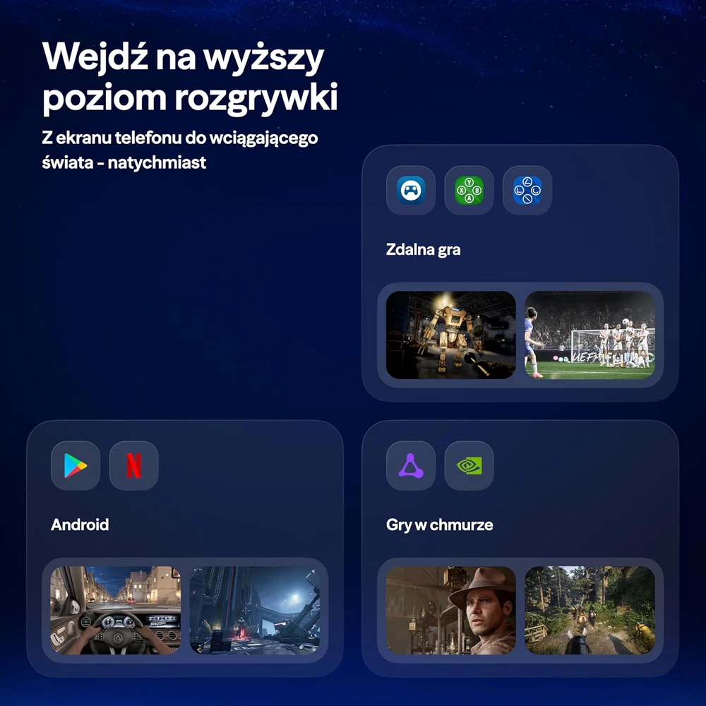 VITURE mobilusis žaidimų valdiklis su Hall Effect svirtimis, USB-C, 8BitDo, belaidis, skirtas XR akiniams