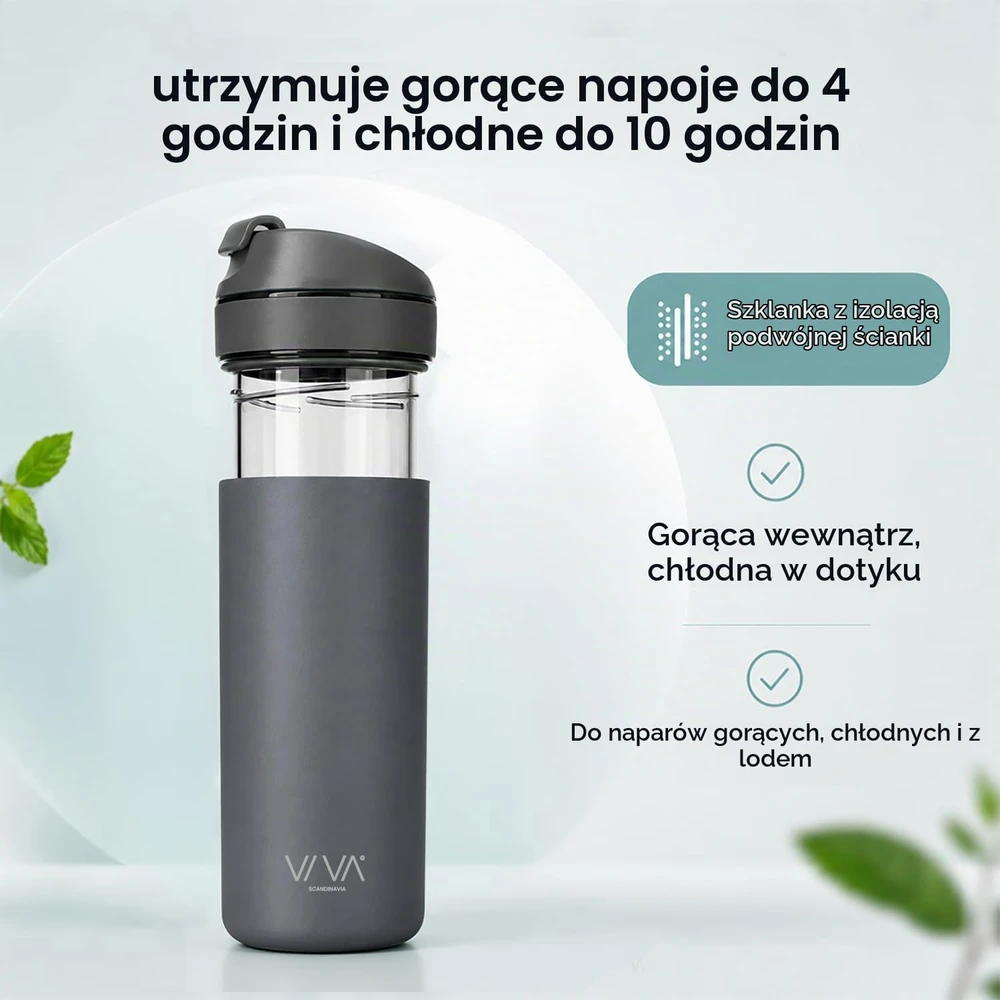 Viva Scandinavia termopuodelis su kavos ir arbatos filtru 460 ml Recharge V82045