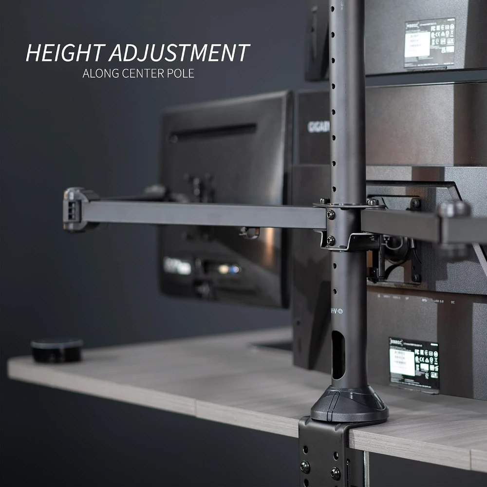 VIVO keturių monitorių stalinis laikiklis 33–81,3 cm, VESA 75 × 75/100 × 100 mm STAND-V104A