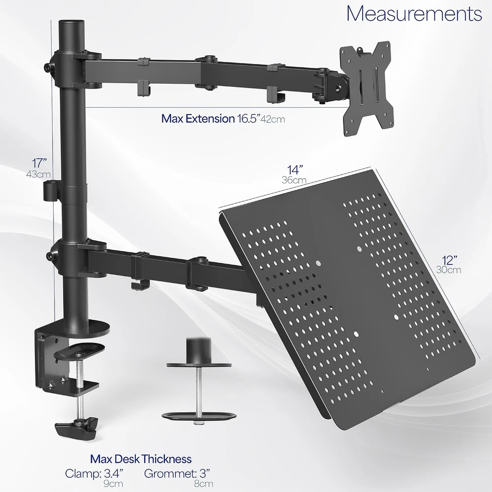 VIVO monitoriaus laikiklis 13–32 col., VESA 75 × 75/100 × 100 mm, STAND-V002C