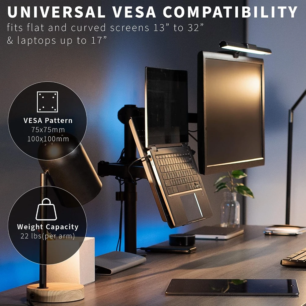 VIVO monitoriaus laikiklis 13–32 col., VESA 75 × 75/100 × 100 mm, STAND-V002C