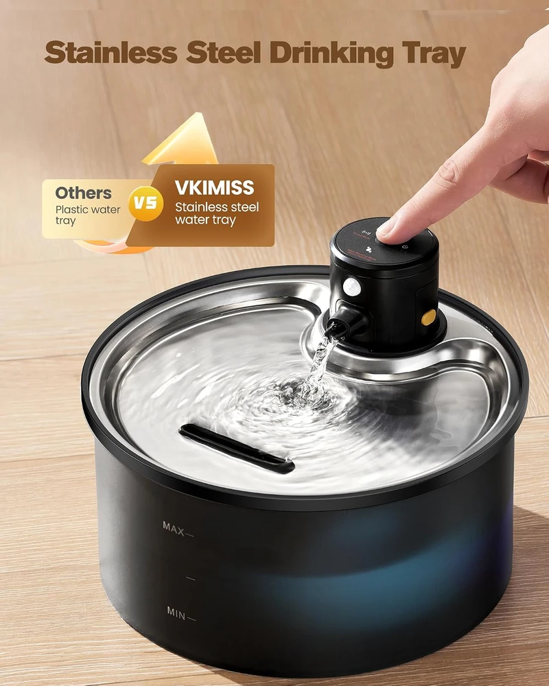 VKIMISS belaidis vandens fontanas katėms ir šunims 3,2 l W1-pro