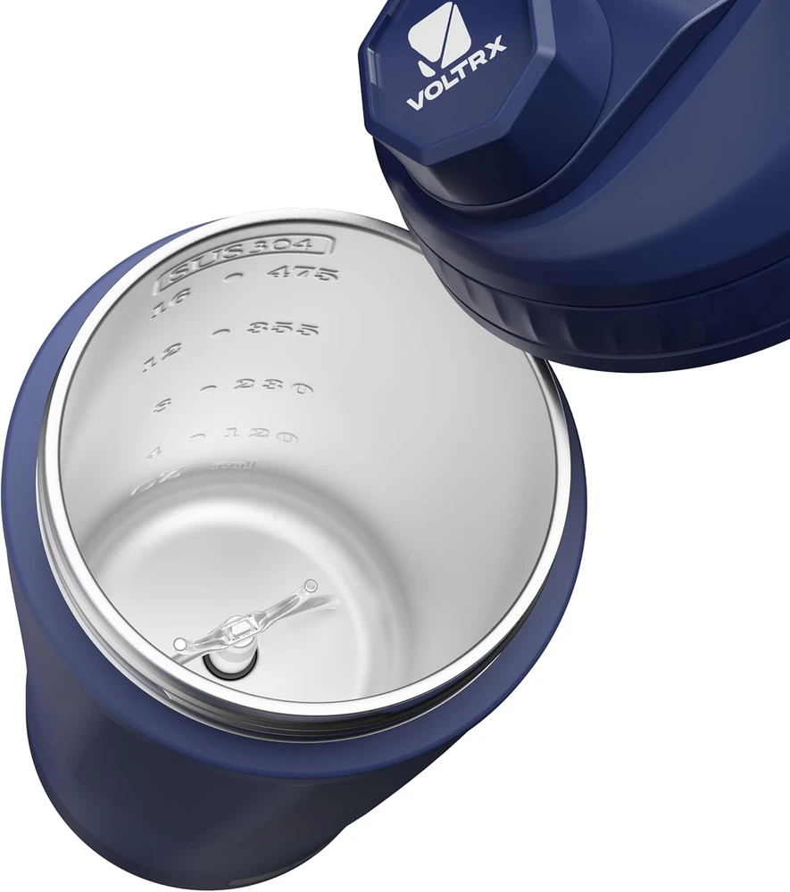 VOLTRX elektrinė termo gertuvė-kokteilinė ChillMix, 350 ml, USB-C, 18/8 nerūdijantis plienas