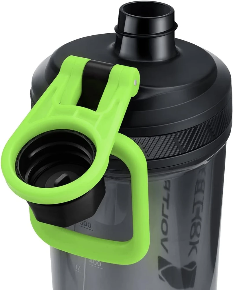 VOLTRX elektrinis baltymų kokteilių plaktuvas USB-C, 600 ml, 6000 aps./min., VT004