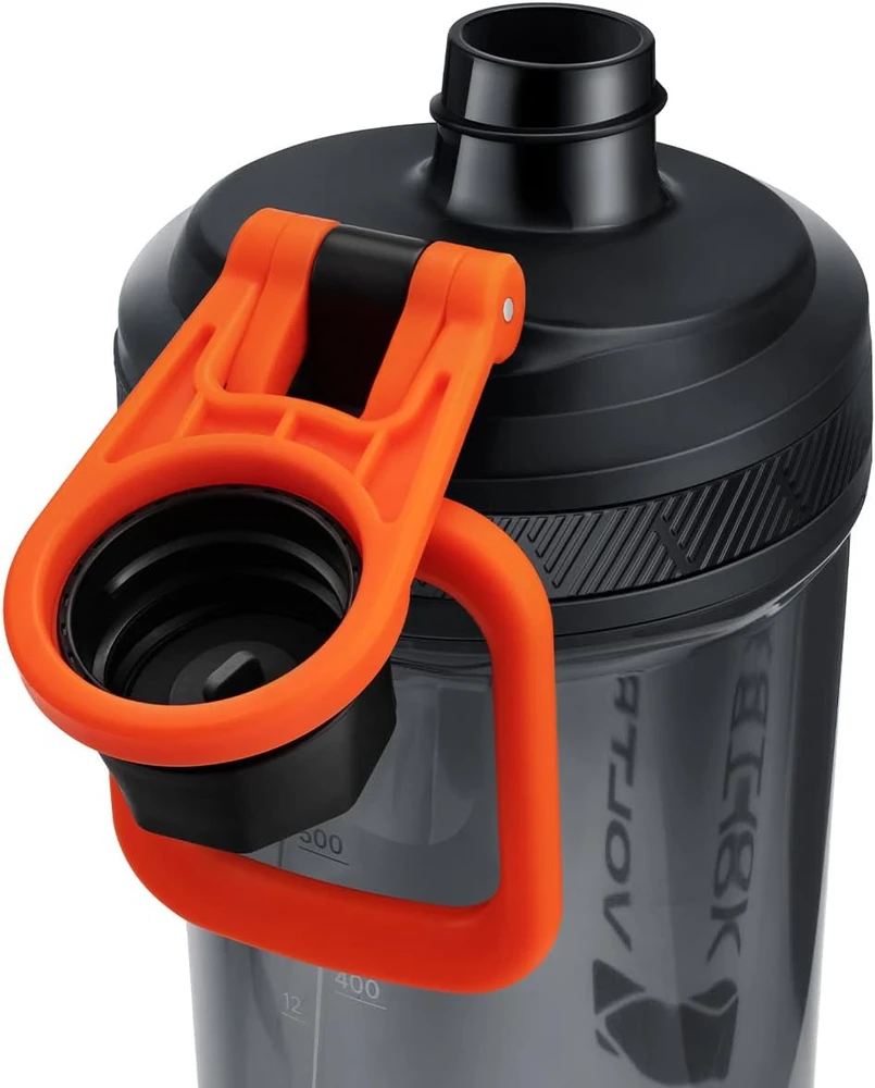 VOLTRX elektrinis baltymų kokteilių plaktuvas 600 ml su USB-C įkrovimu VT004