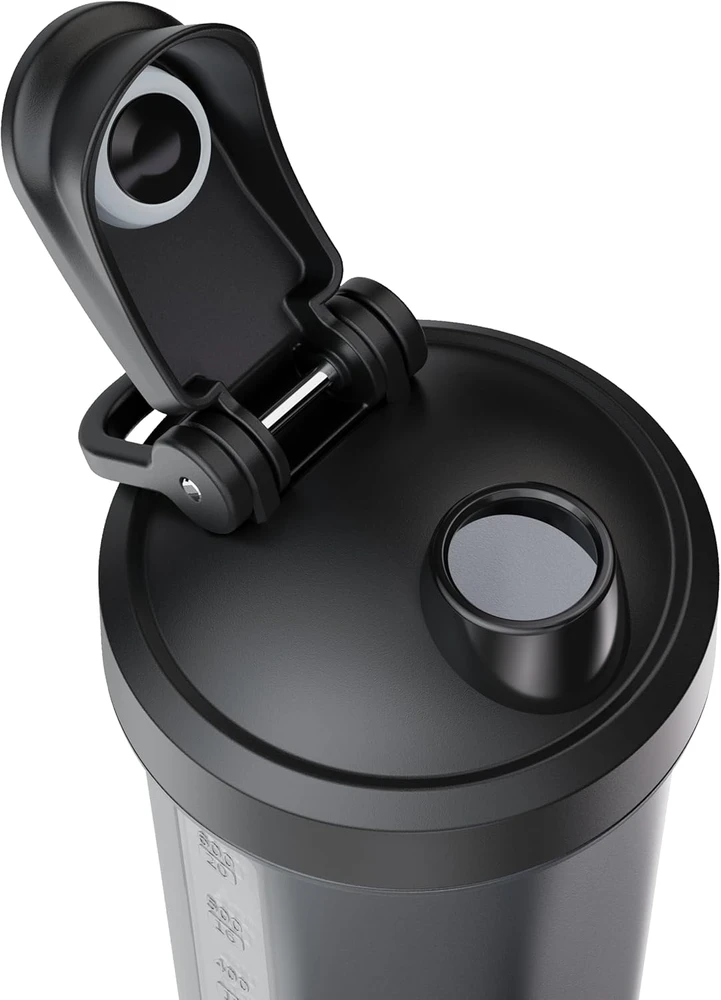 VOLTRX elektrinis baltymų kokteilių plaktuvas su USB-C įkrovimu, 680 g, vt005