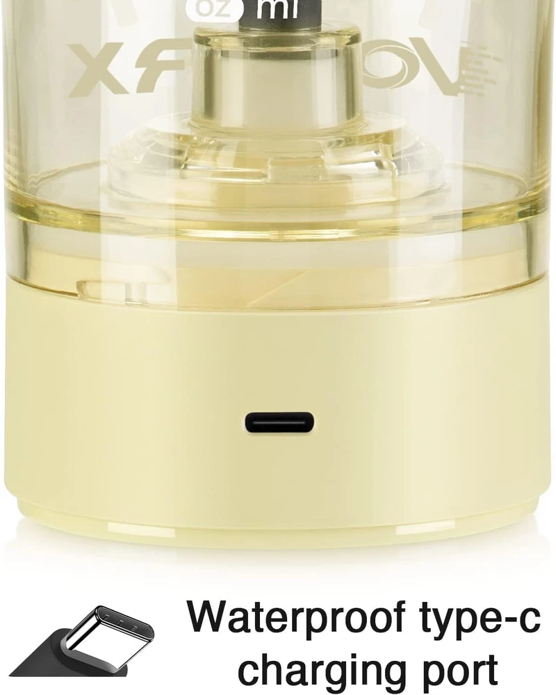 VOLTRX elektrinis plaktuvas baltymų kokteiliams 600 ml, USB-C, VortexBoost