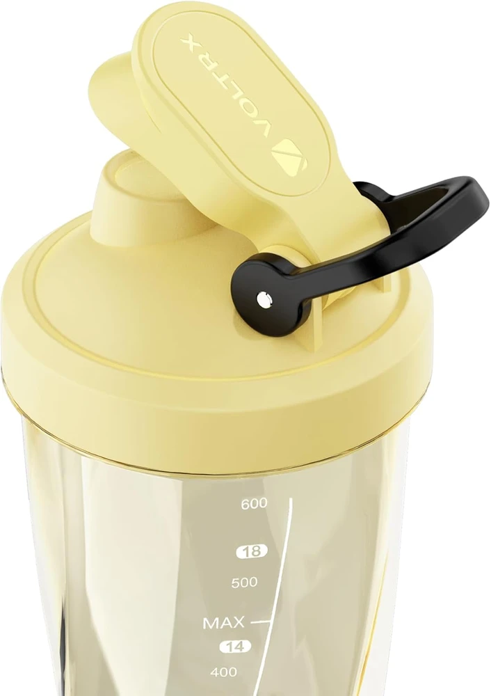 VOLTRX elektrinis plaktuvas baltymų kokteiliams 600 ml, USB-C, VortexBoost