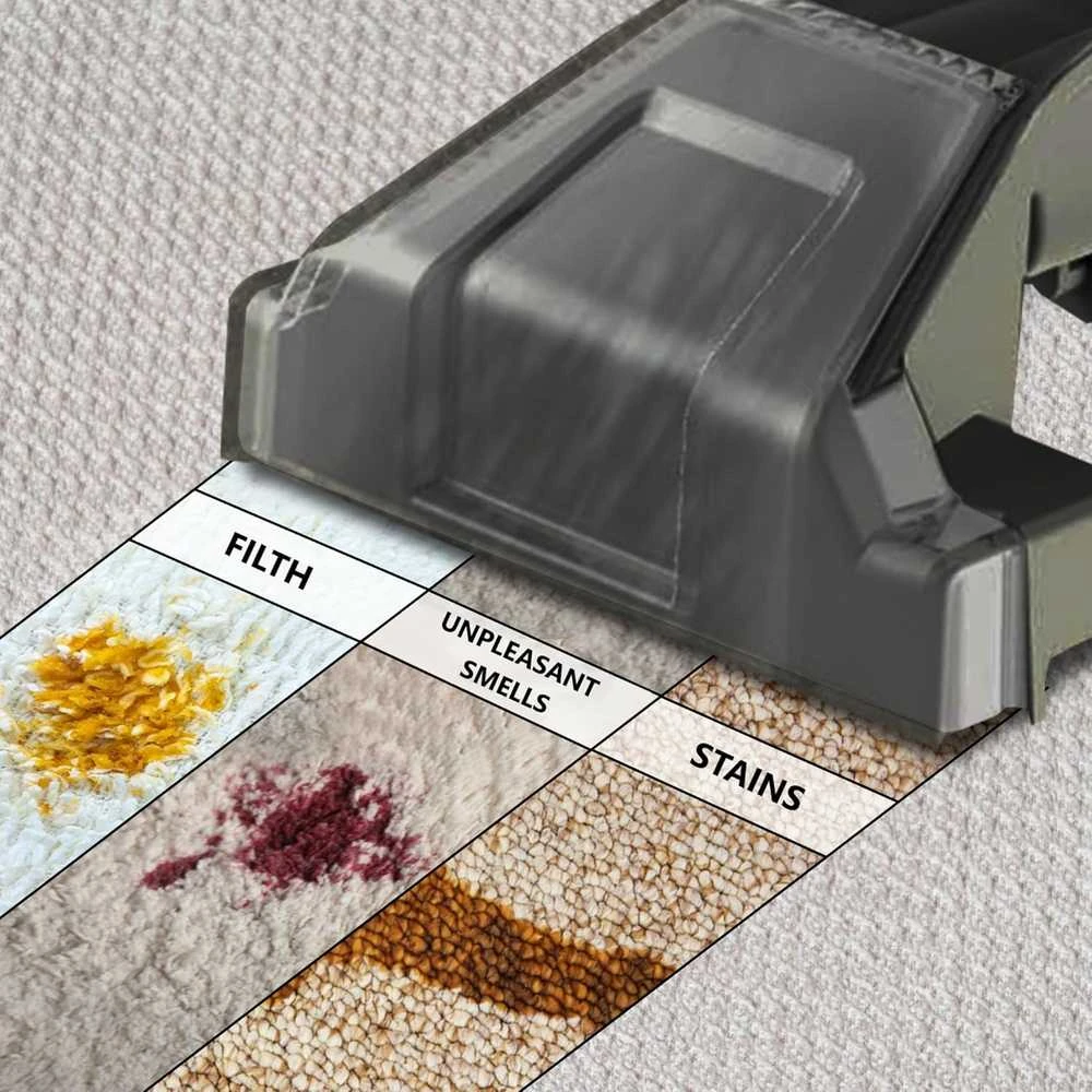 Vonia tekstilės ir apmušalų plaunantis dulkių siurblys, 450 W, 1,3 l, pilkas, VON-TARIJ-GR