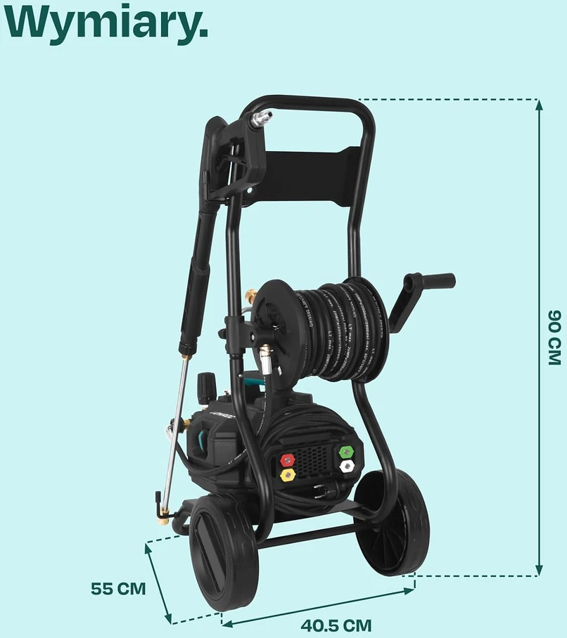 VONROC aukšto slėgio plovimo įrenginys 2500 W 180 bar 15 m žarna PRO V25-3