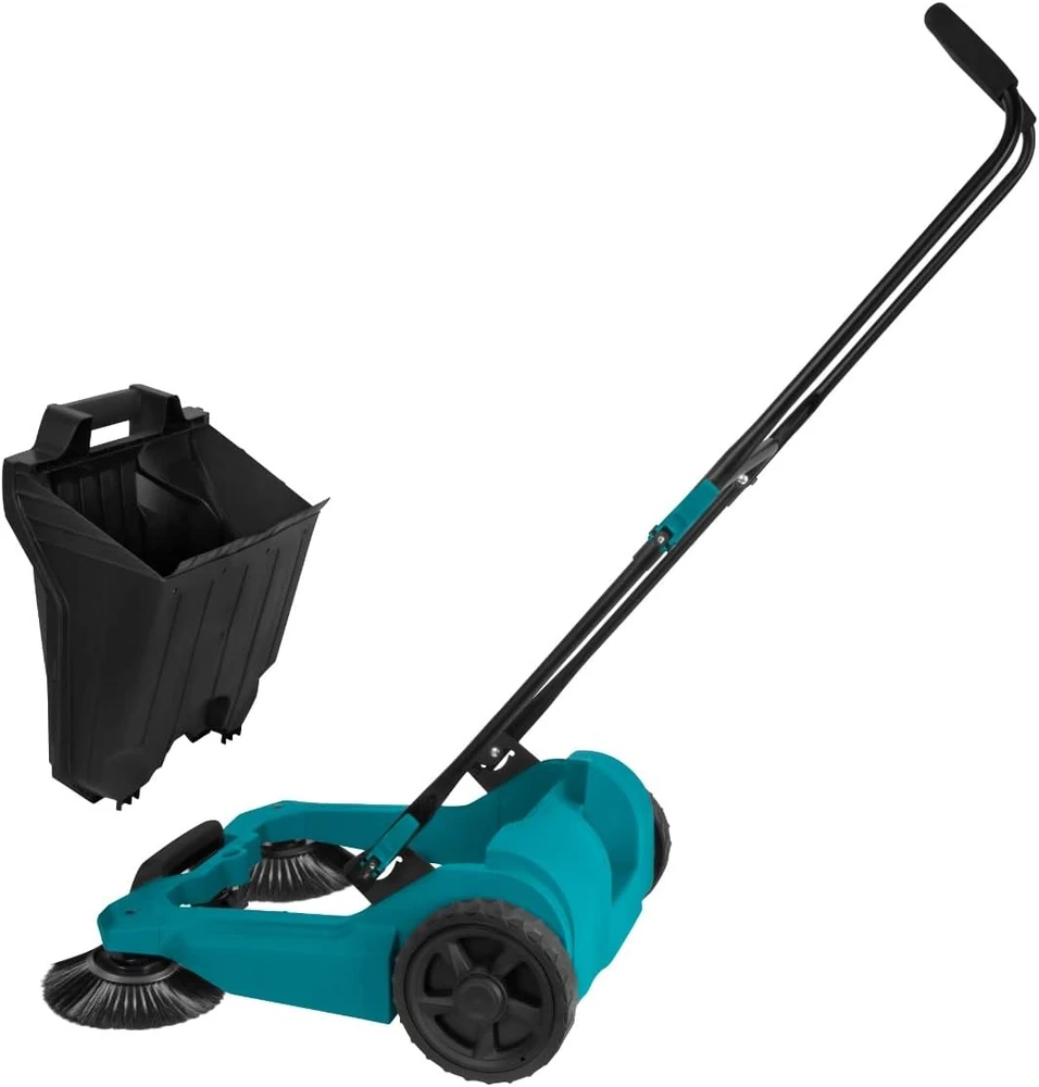 Vonroc mechaninė stumdomoji šluota lauko ir vidaus paviršiams, 65 cm plotis, 18 l talpa, PS503AC