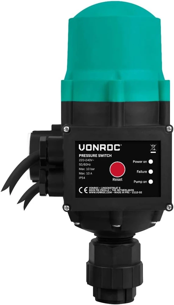 Vonroc sodo vandens siurblys 800 W, 3300 l/h, 4,4 bar, nerūdijančio plieno korpusas, GP500