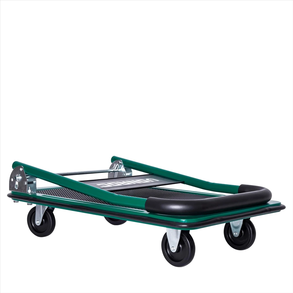 VONROC sulankstomas transportavimo vežimėlis, 150 kg apkrova, guminiai ratukai, TT502XX