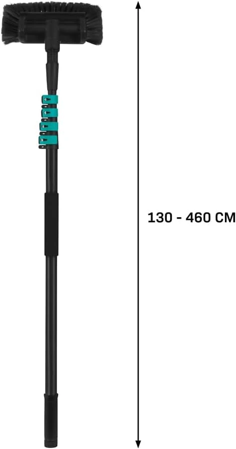 VONROC teleskopinis plovimo šepetys su DI filtru 1,3–4,6 m, 4,5 l, S2_TB503XX