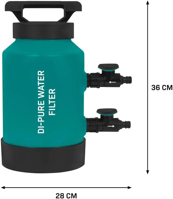 VONROC teleskopinis plovimo šepetys su DI filtru 1,3–4,6 m, 4,5 l, S2_TB503XX