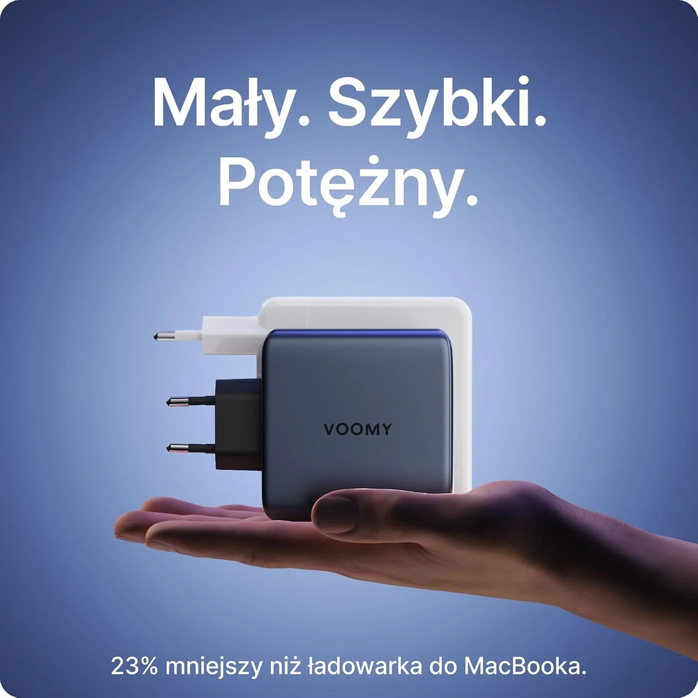 Voomy USB-C GaN tinklo įkroviklis 140 W su 3 USB-C ir USB-A jungtimis M6140